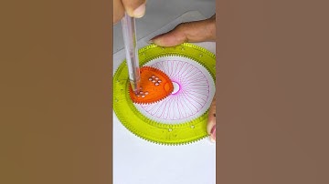 Spirograph: Simple Tools, Infinite Creations!🤯#spirograph #satisfying #usa #pattern #asmr #shorts