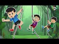 Rope Climbing Competition | Kids Activities | PunToon Kids English