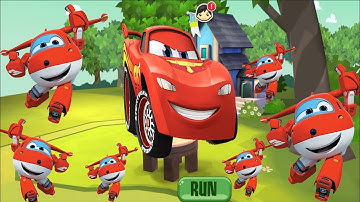 Tag with Ryan vs Super Wings Jett Run and Mcqueen New Costumes All Episodes