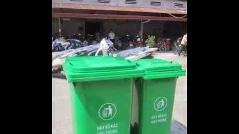 Nhập khẩu và phân phối thùng rác nhựa 60L, 80L, 100L, 120L, 240L, 660L