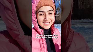 What happens after snowfall in Germany #indian #indianslifeingermany #shortvideo