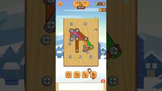 #level110 Hard Wood Nuts and Bolts Screw Game #viral #video #gaming #shorts #tricks 🔥