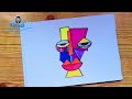 رسم تكعيبي رسم تكعيبي سهل رسم المدرسة التكعيبية رسم الاسلوب التكعيبي 2 