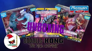 BRAND NEW PLAYMATES TOYS GODZILLA X KONG: THE NEW EMPIRE FIGURES UNBOXING