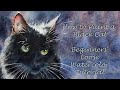 HOW TO PAINT A BLACK CAT IN WATERCOLOR - Back Lit, wet in wet, loose painting tutorial for Beginners