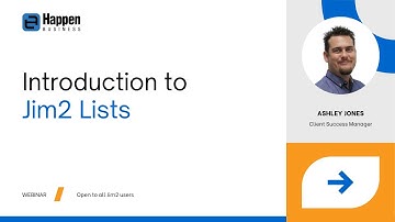 [Webinar] Introduction to lists in Jim2 Business Engine
