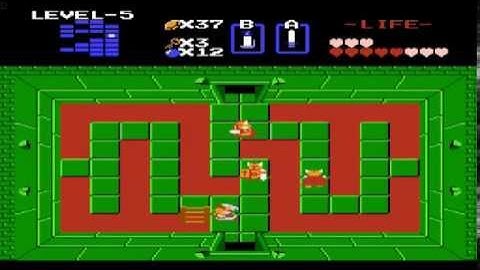 The Legend of Zelda for Nes Dungeon 5 Quest 1 walkthrough