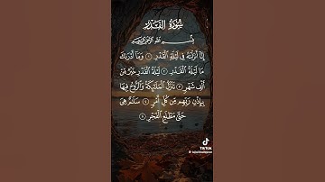 سورة القدر بصوت القارئ سعد الغامدي 🤍