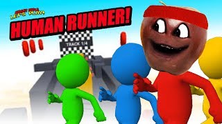 FLOPPY FUN RUN 😂| Midget Apple Plays Human Runner 3D screenshot 3