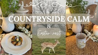 Slow Living in the English Countryside 🦌🕯️ Spring Deer, Cozy Tea Ritual & Cottagecore Baking