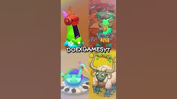 WOOLABEE, QUIBBLE, SYNCOPITE and YELMUT #shorts #mysingingmonsters #msmduets