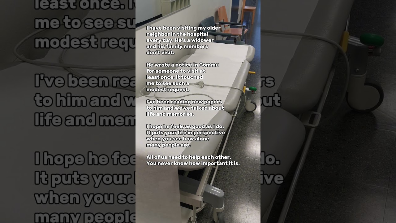 Helping a lonely person 💚 #kindness #helpingothers #loneliness