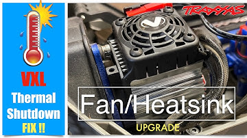 Traxxas Motor Cooling Upgrade - Heatsink and Cooling Fan combo - Fits 540 Size Can Motors