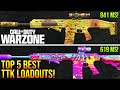 WARZONE: New TOP 5 BEST TTK META LOADOUTS After Update! (WARZONE Fastest TTK Weapons)