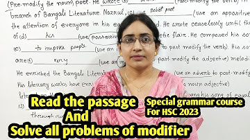 Last class of modifier - English grammar course for HSC 2023