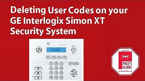 Deleting User Codes to the GE Interlogix Simon XT Security System