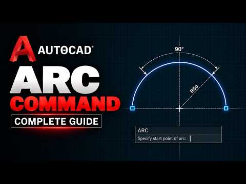 How to Use the ARC Command in AutoCAD | AutoCAD Basics