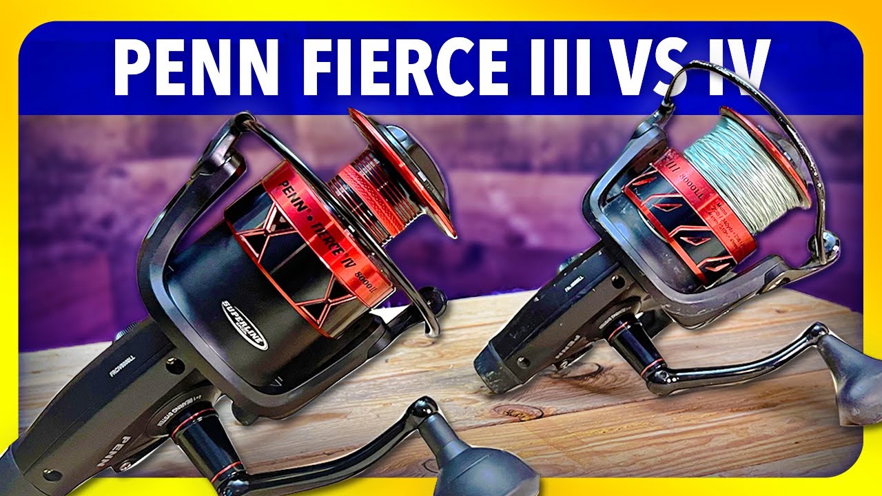 PENN Fierce 4 review, compared against the Fierce 3 spinning reel - YouTube