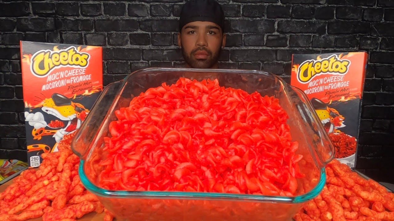 (ASMR) FLAMIN' HOT CHEETOS MAC 'N CHEESE REVIEW - YouTube