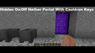 Hidden Nether Portal With Cauldron Key