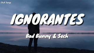 Ignorantes - Bad Bunny \& Sech (Lyrics\/Letra)