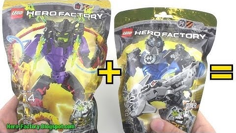 Hero Factory Stringer + Voltix combiner Speed Build (Breakout wave 2)