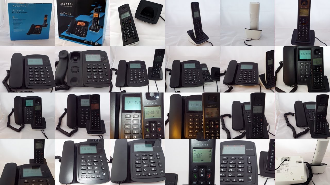 Alcatel Versatis E100 Combo :  видео обзор DECT-радиотелефона