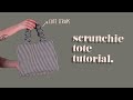 SCRUNCHIE TOTE - FREE PDF SEWING PATTERN