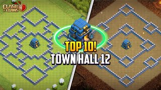 TOP 10! Town Hall 12 (TH12) Trophy/Hybrid/Farming Base Layout + Copy Link 2024 | Clash of Clans screenshot 3