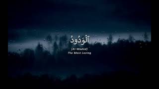 Allah’s 99 Names Live Wallpaper | Dark Rain Drops Effect | 16:10 Screen screenshot 1