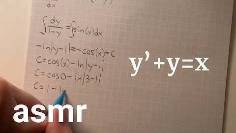 solving an initial value problem - math asmr