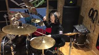 SLIPKNOT - UNSAINTED - Drum Cover! Age 7   #jamwithjay