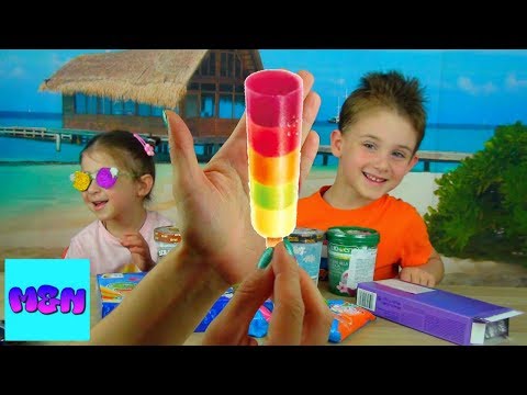 Ice Cream Challenge!!! ნაყინის ჩელენჯი, გამოიცანი ნაყინის გემო