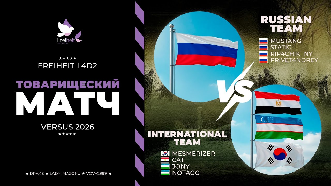 Пропущенные моменты с товарищеского матча RUSSIAN TEAM VS INTERNATIONAL TEAM