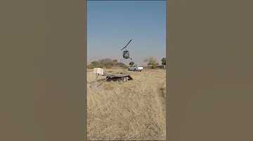 Pilot Land Helicopter Neatly On Trailer 