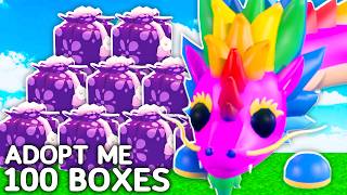 OPENING 100 Lunar Pet Boxes In Adopt Me