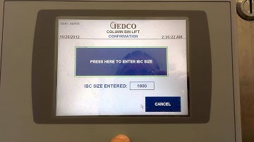 Numeric Entry For Docking 500/1000L IBC