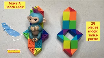 Make A Beach Chair - 24 pieces magic snake puzzle #SnakeLordMagicSnakePuzzleTutorial