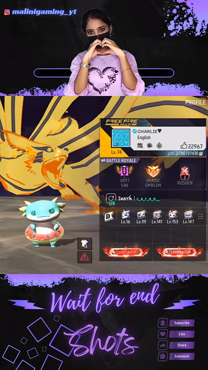 subscribe id pakalama😻💞vanga#malinigaming #ffshorts #treding#freefiremax#girlgamer