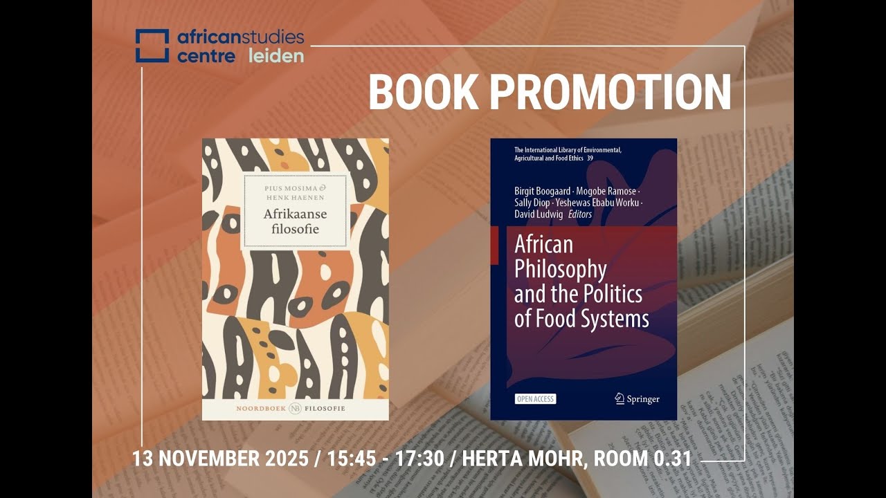 Book Promotion Event: 'Afrikaanse filosofie' & 'African Philosophy and the Politics of Food Systems'