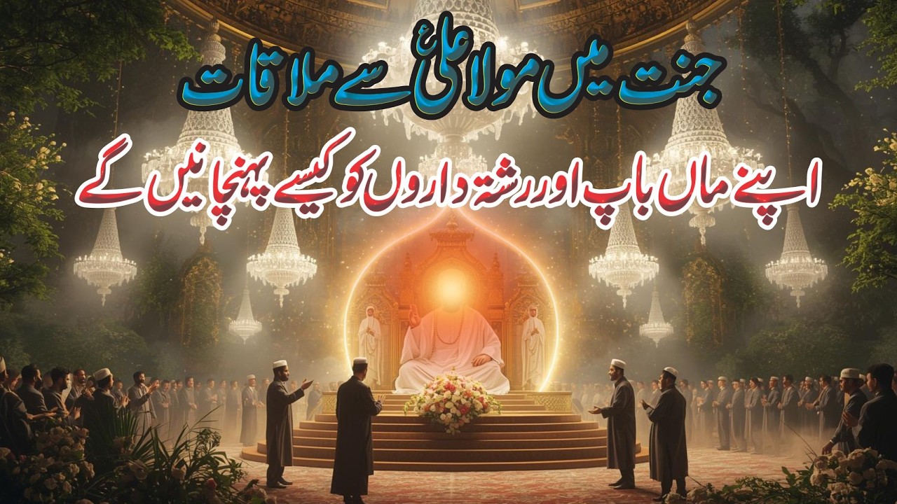 Jannat men imam ali sy mulaqat | apny man bap or rishta daron ko kasy pehchanen gy ?