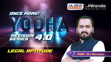 CSEET JULY 25 I Yodha Revision Series I Legal Aptitude  Day 2 #csatjkshahclasses