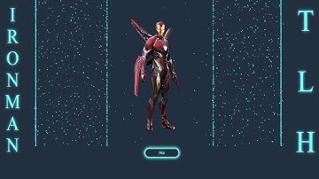 Iron Man Particle Laser Animation With JS Canvas