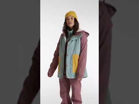 BURTON Eastfall - Women's snowboard Jacket - Rose Brown/Trellis/Harvest Gold