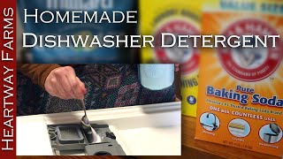 Homemade Dishwasher Detergent Soap | Saving Money | Mostly Natural | Inflation | Family Budget