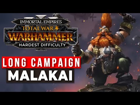 видео: 🔴Malakai, Dwarf Thrones of Decay - Legendary Difficulty Immortal Empires Campaign