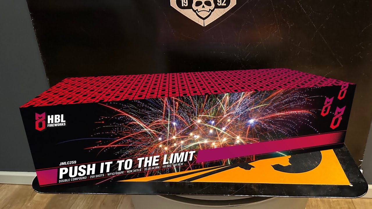 Push it to the Limit : HBL Fireworks : 259 Shots : 25,30 & 50mm : 3900 Gram : Straatfilm : JMLC259