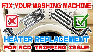 Bosch Maxx 7 Series washing machine: Heater Replacement for RCD Tripping Issues!