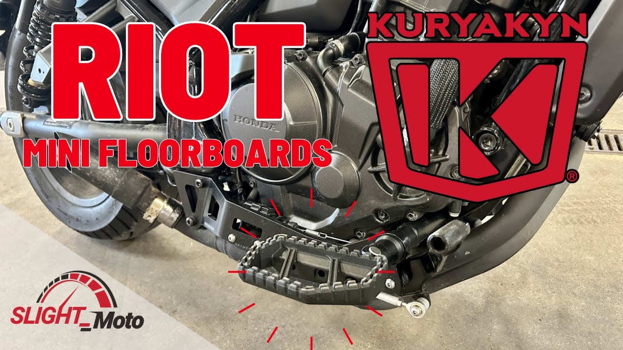 Honda Rebel Kuryakyn Riot Mini Floorboards Install (CMX1100) YouTube