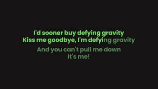 Defying Gravity - Wicked (Shortened Version | Karaoke Lower Key)